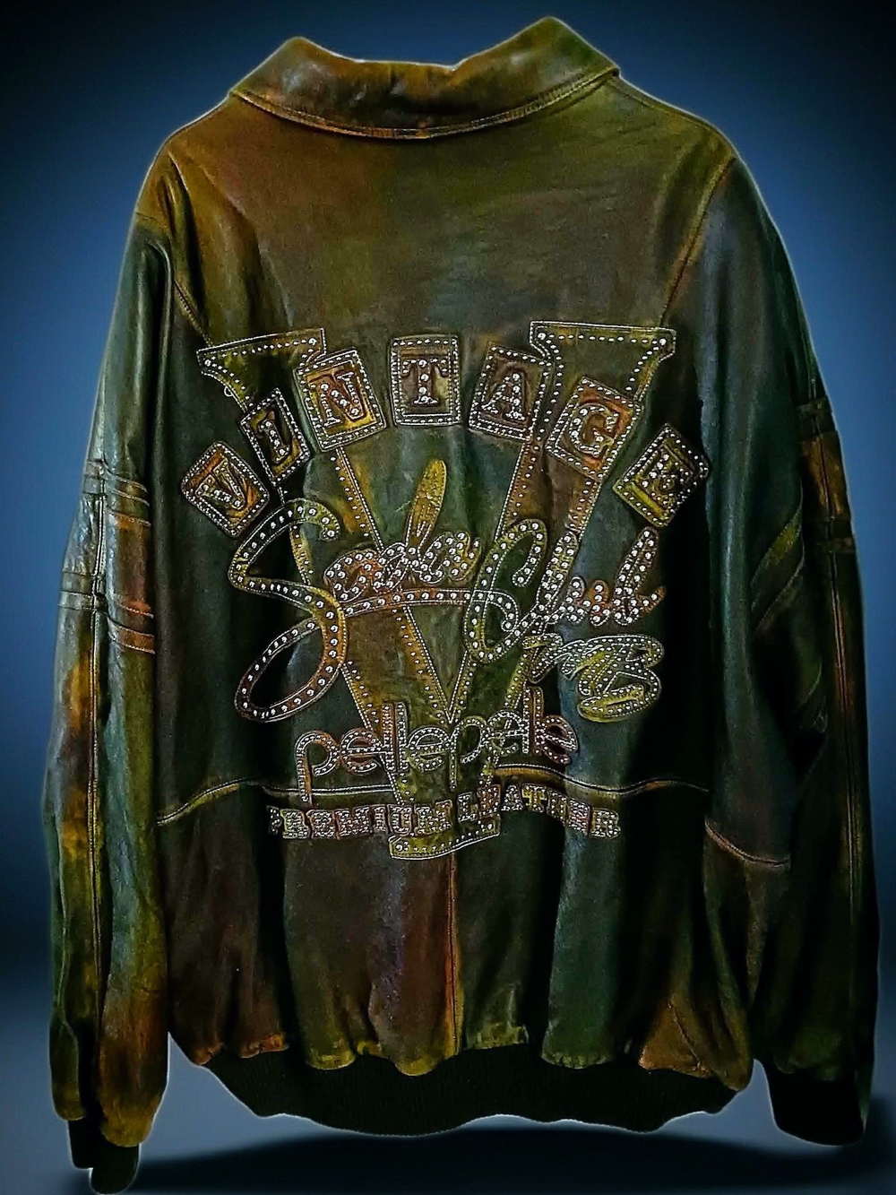 Rare Vintage Pelle Pelle Soda Club High Quality Premium Leather Jacket 56/3X